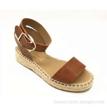 Women's Platform Sandals Wedge Ankle Open Toe Shoes
